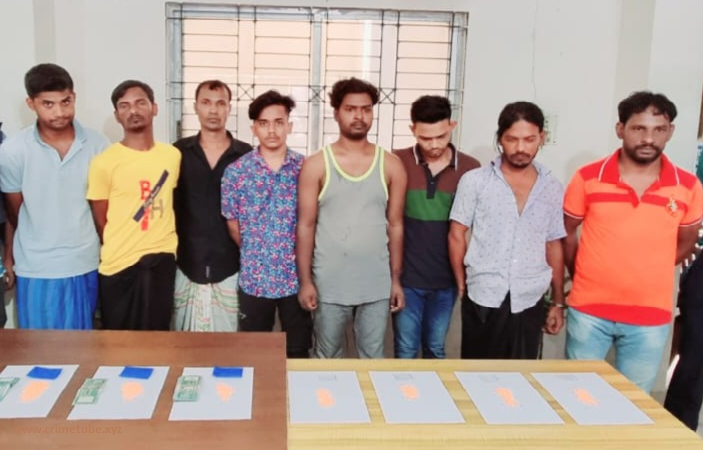 টঙ্গীতে ১২০০ পিস ইয়াবা ট্যাবলেটসহ আটজন গ্রেফতার